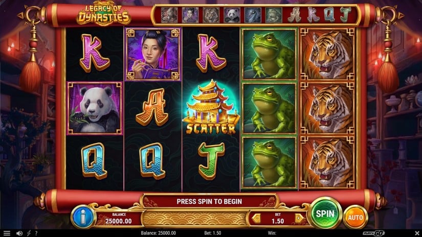 Legacy of Dynasties slot screen 1