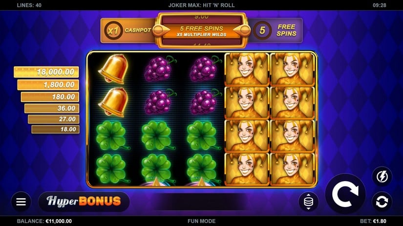 Joker Max: Hit ‘n’ Roll slot screen 1