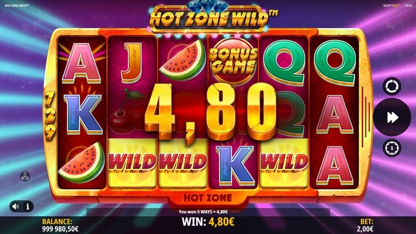 Hot Zone Wild slot screen 4