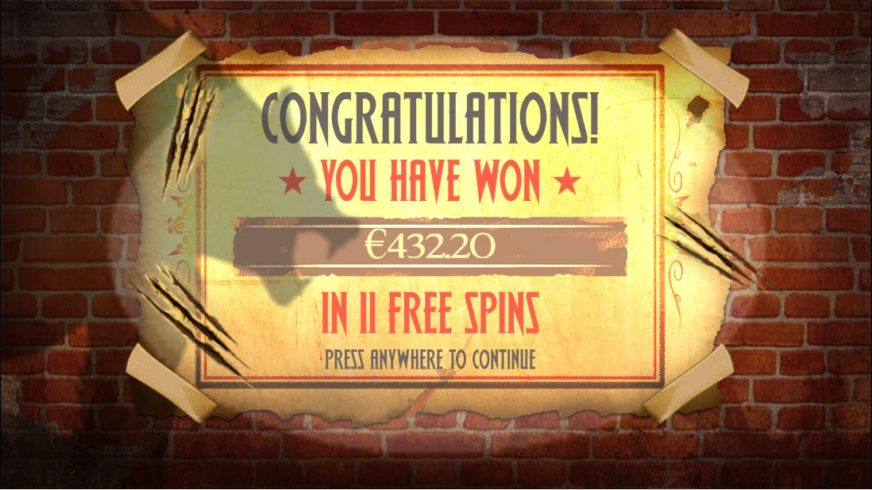 Curse of the Werewolf Megaways slot screen 5