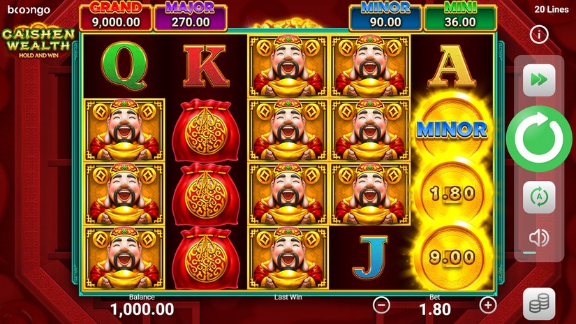 Caishen Wealth slot screen 1