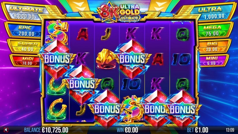 8K Ultra Gold Ultimate slot screen 2