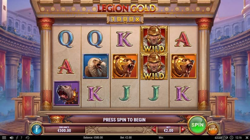 Legion Gold slot screen 1