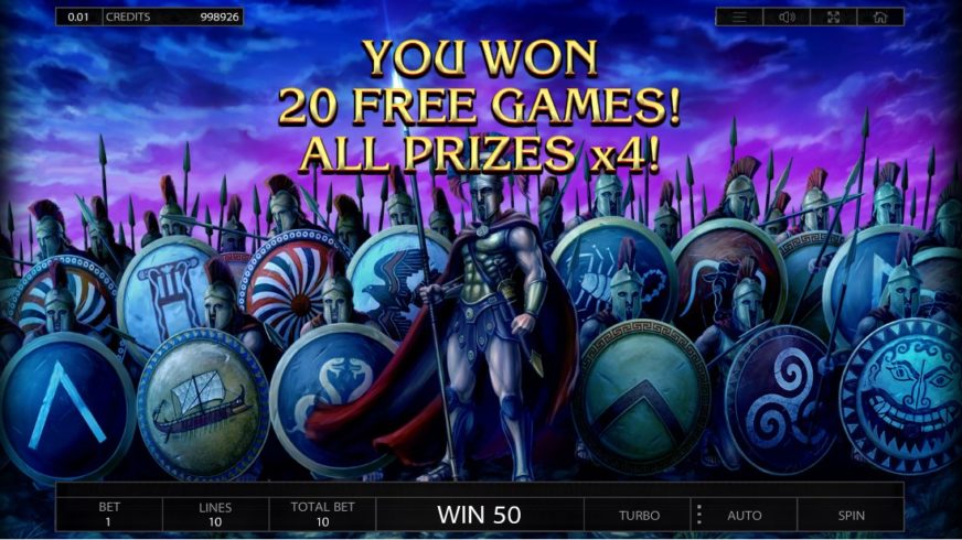 Almighty Sparta slot screen 7