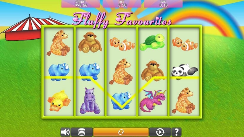 Fluffy Favourites slot screen 3