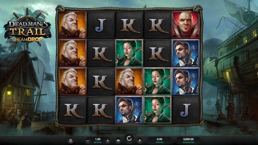 Dead Man’s Trail Dream Drop slot screen 1