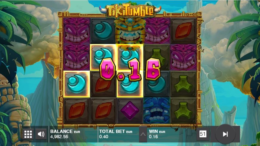 Tiki Tumble slot screen 3
