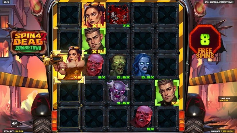 Spin 4 Dead 2: Zombietown slot screen 6