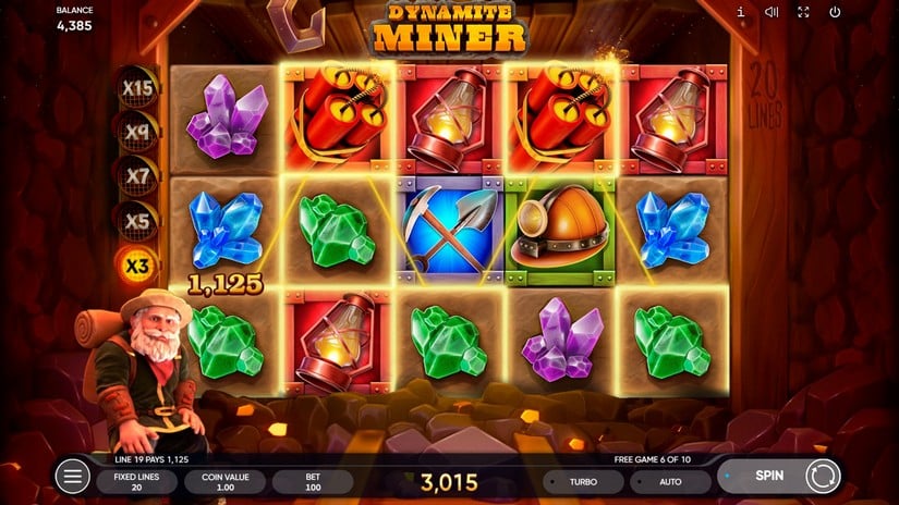 Dynamite Miner slot screen 7