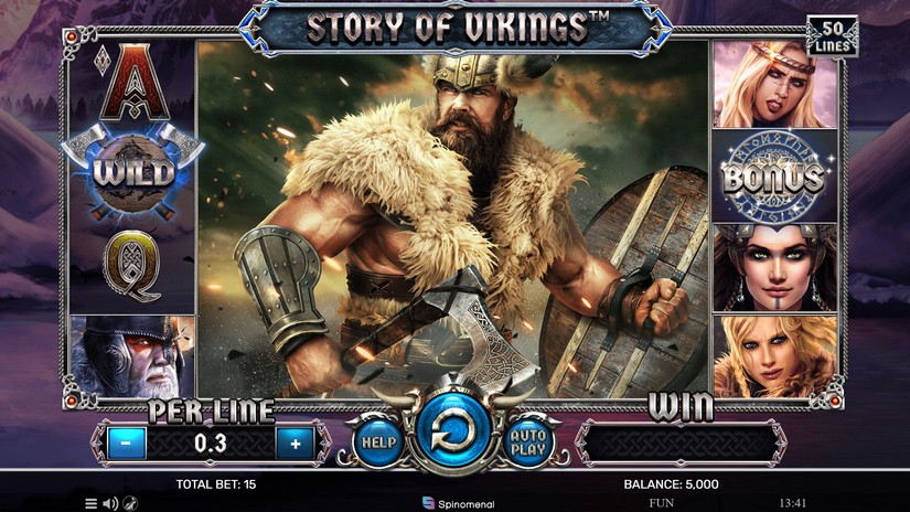 Story Of Vikings slot screen 1