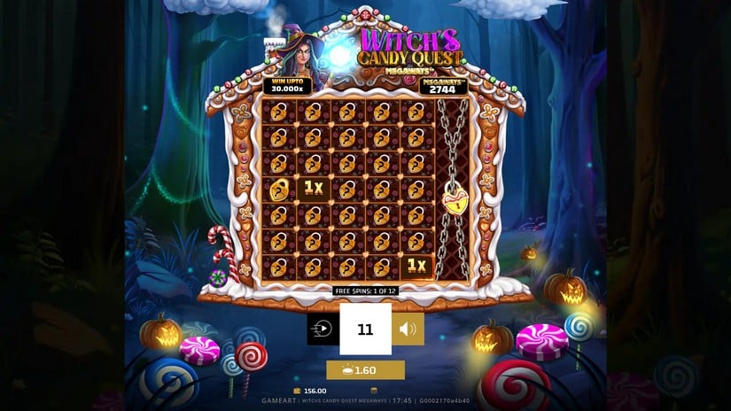 Witch’s Candy Quest Megaways slot screen 4