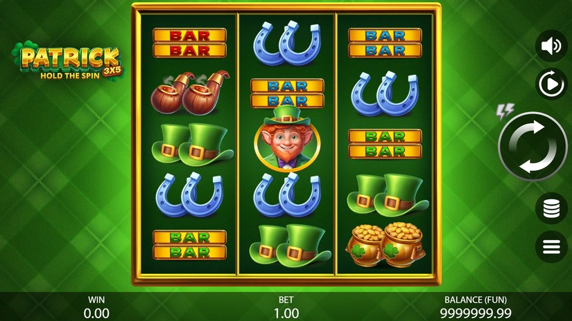 3×5 Patrick: Hold the Spin slot screen 1