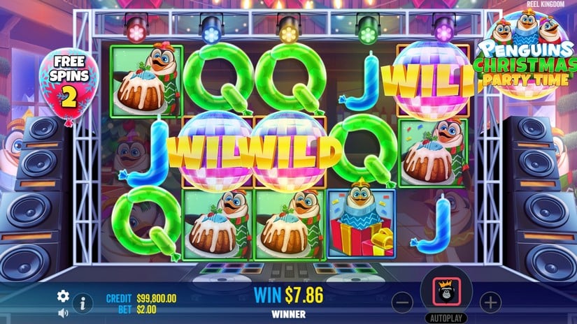 Penguins Christmas Party Time slot screen 6