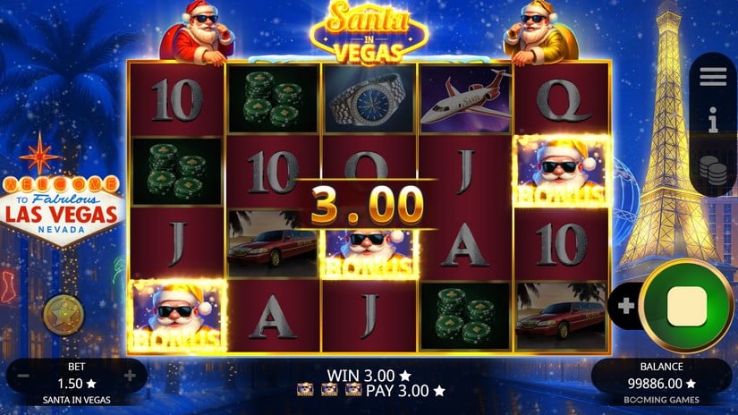 Santa In Vegas slot screen 2