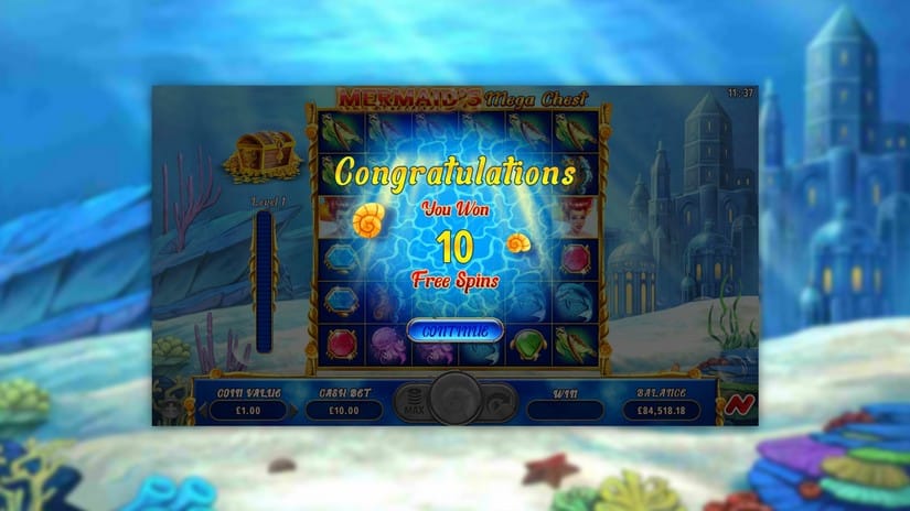 Mermarmaid’s Mega Chest slot screen 2