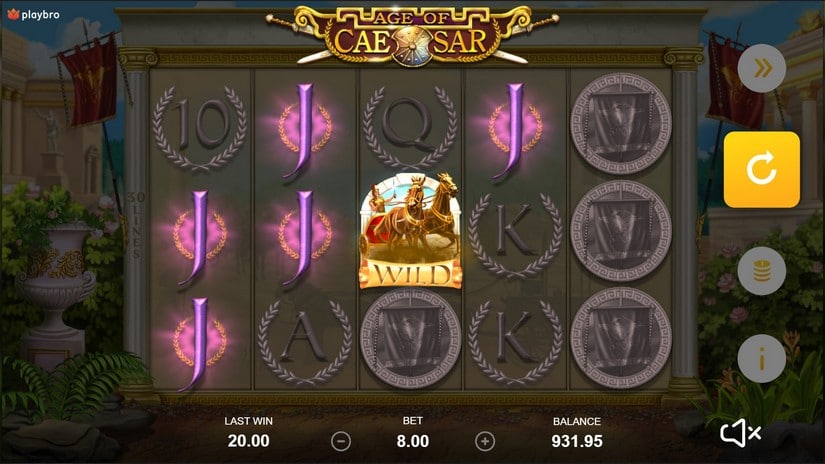 Age of Caesar slot screen 4