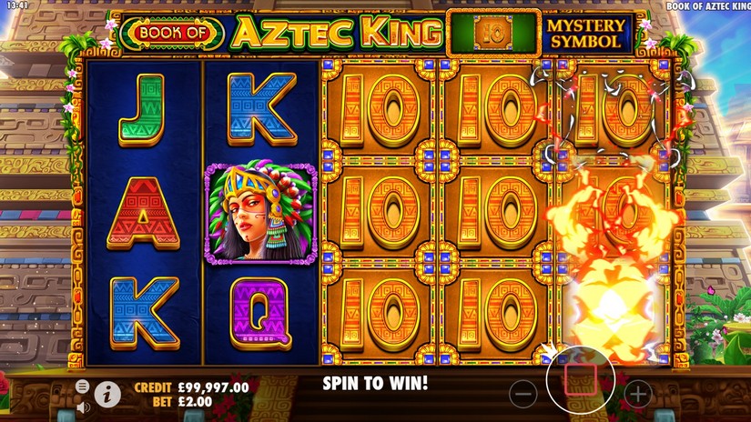 Book of Aztec King slot screen 3