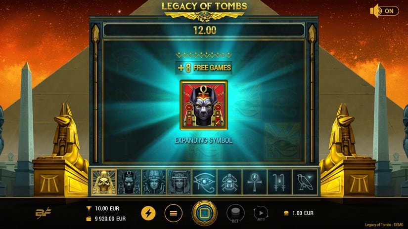 Legacy Of Tombs slot screen 4