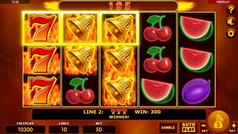 Burning Bells 10 slot screen 3
