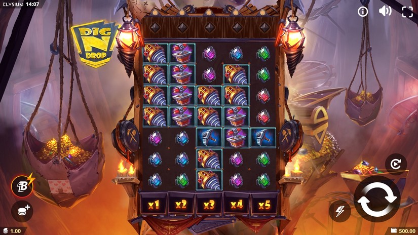 Dig N Drop slot screen 1