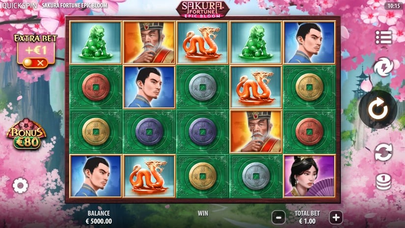 Sakura Fortune Epic Bloom slot screen 1