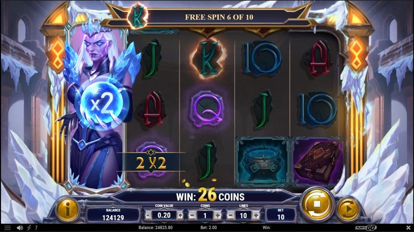 Merlin and the Ice Queen Morgana slot screen 6