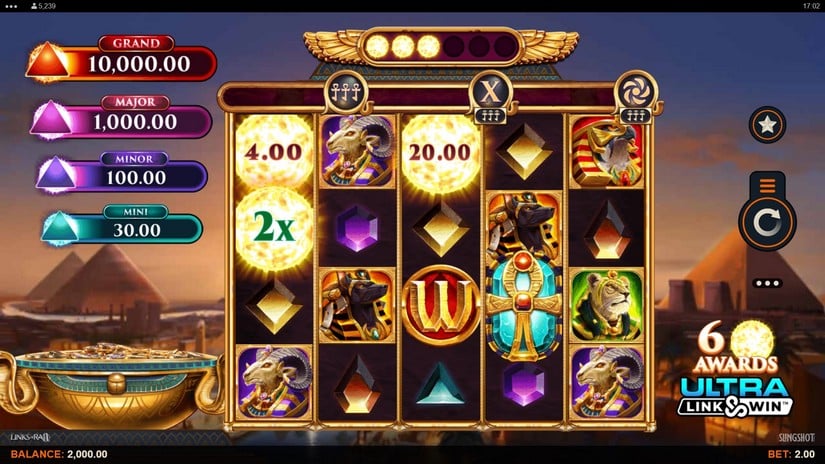 Links of Ra II slot screen 1