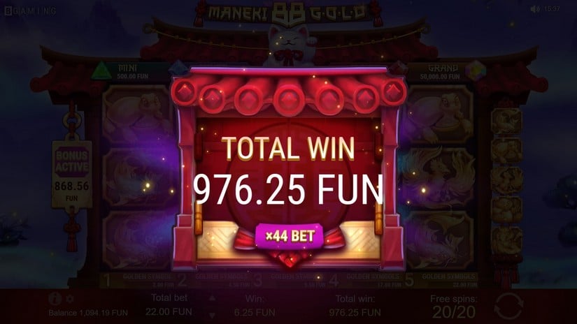 Maneki 88 Gold slot screen 9