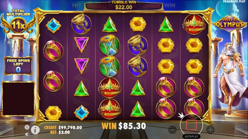 Gates of Olympus slot screen 4