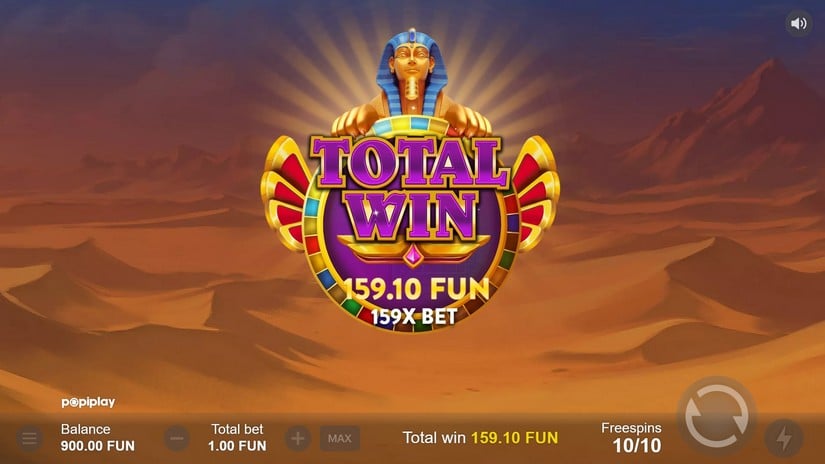 Echnaton Gold slot screen 5