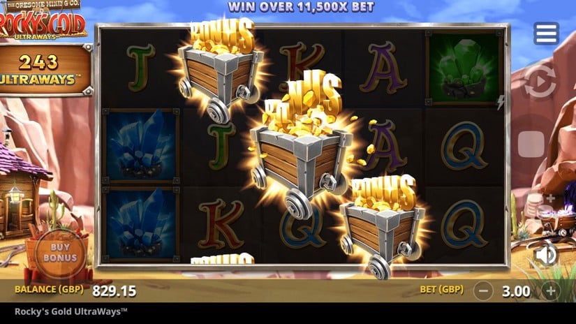 Rocky’s Gold Ultraways slot screen 5
