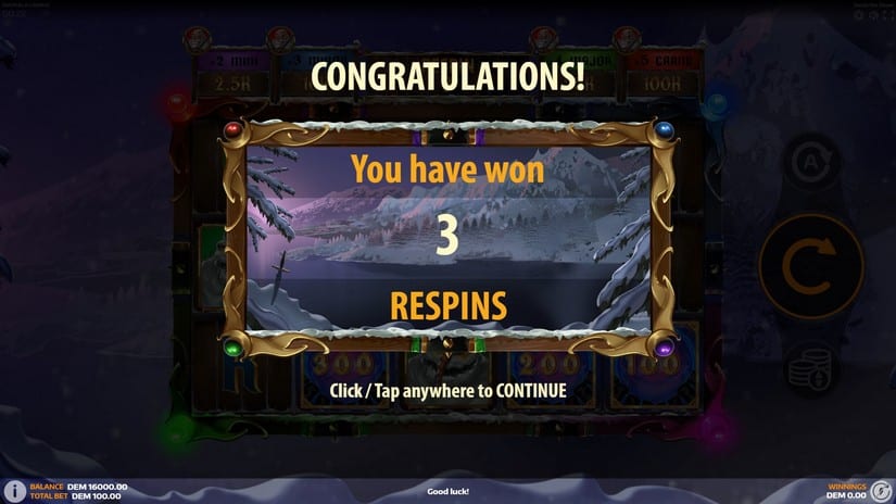 Santa the Slayer slot screen 3