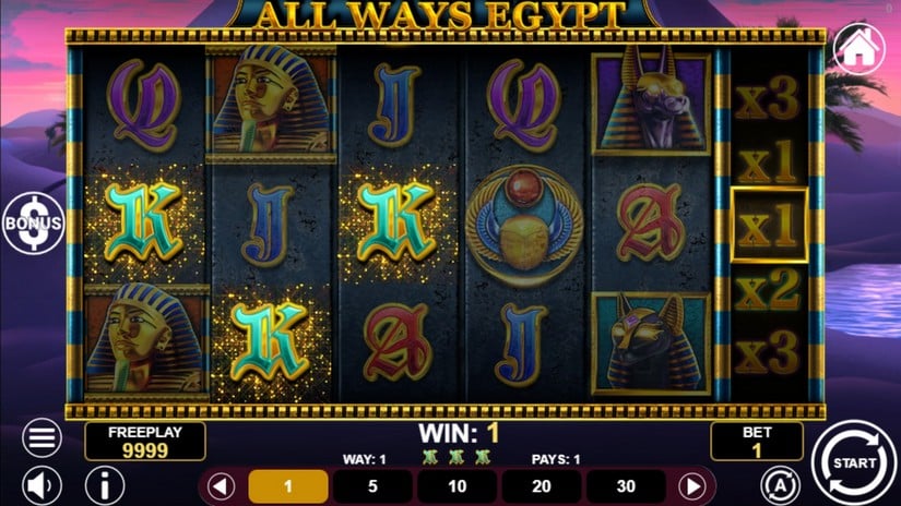 All Ways Egypt slot screen 2