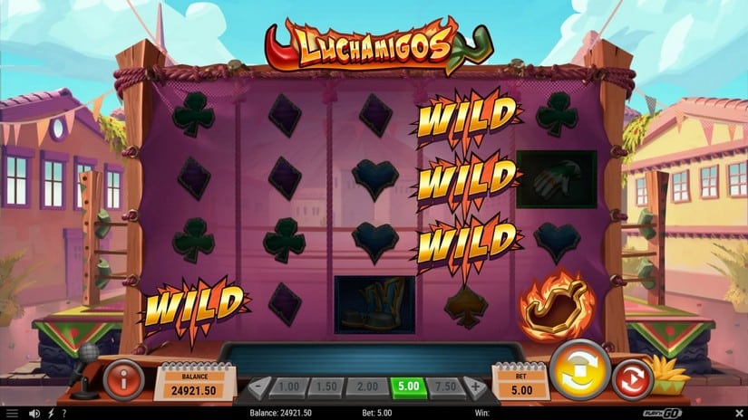 Luchamigos slot screen 2