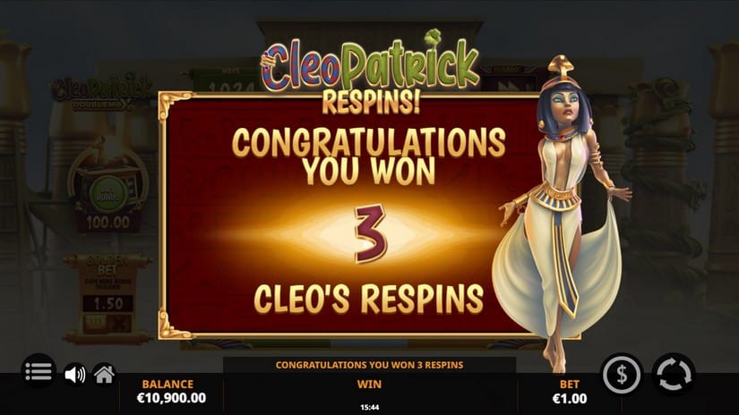 CleoPatrick DoubleMax slot screen 3