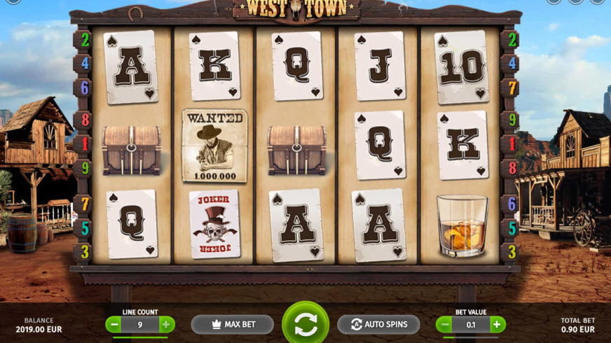 West Town slot screen 1
