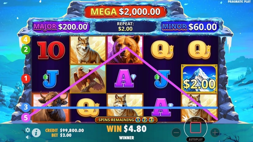 Himalayan Wild slot screen 3