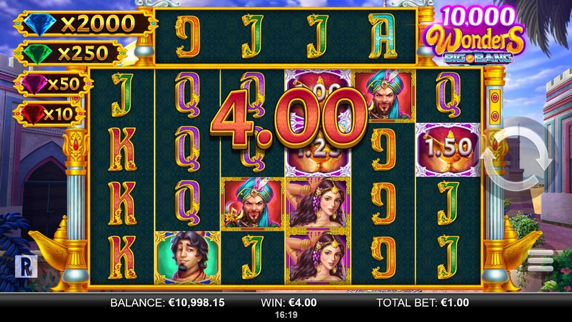 10,000 Wonders Big Bang slot screen 3