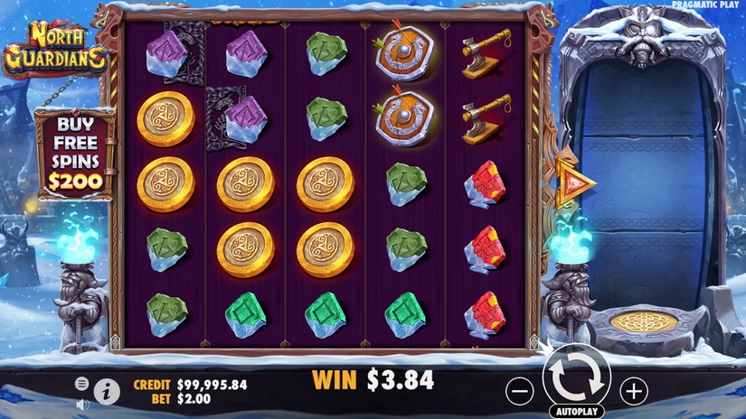 North Guardians slot screen 2