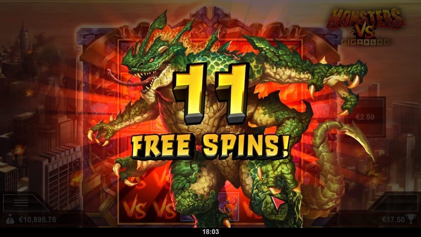 Monsters vs Gigablox slot screen 4