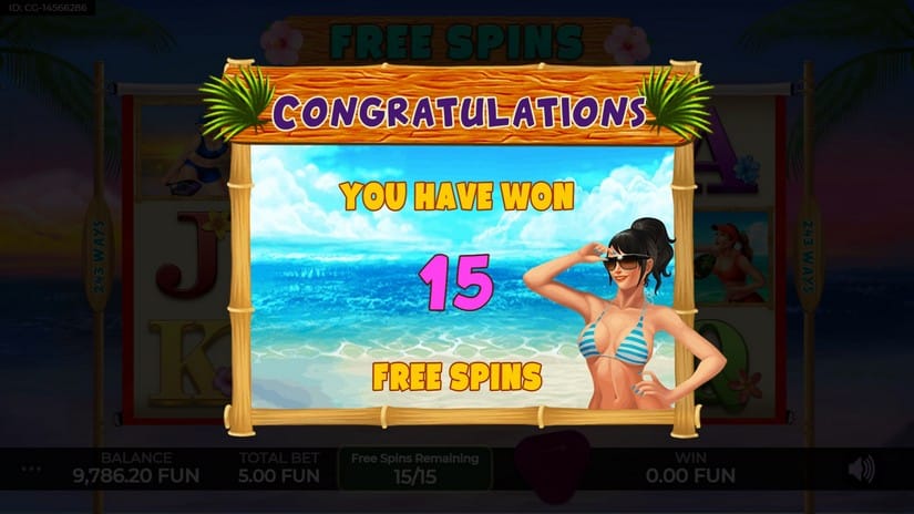 Beach Tennis slot screen 3