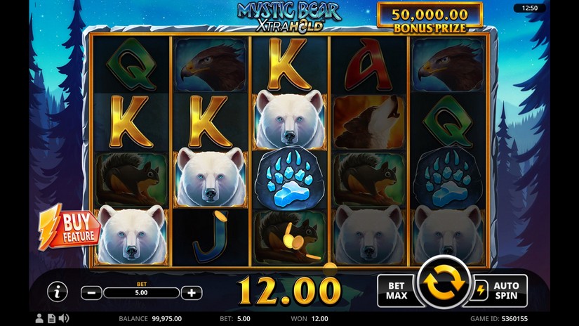 Mystic Bear XtraHold slot screen 2
