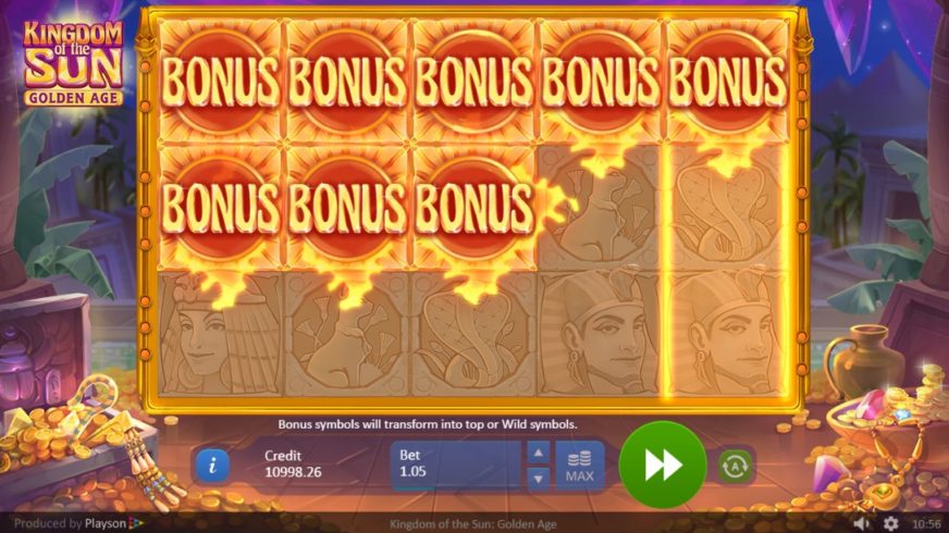 Kingdom of the Sun – Golden Age slot screen 3