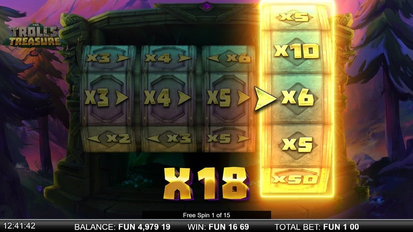 The Trolls’ Treasure slot screen 5