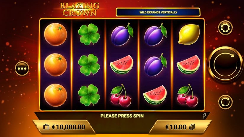 Blazing Crown slot screen 1