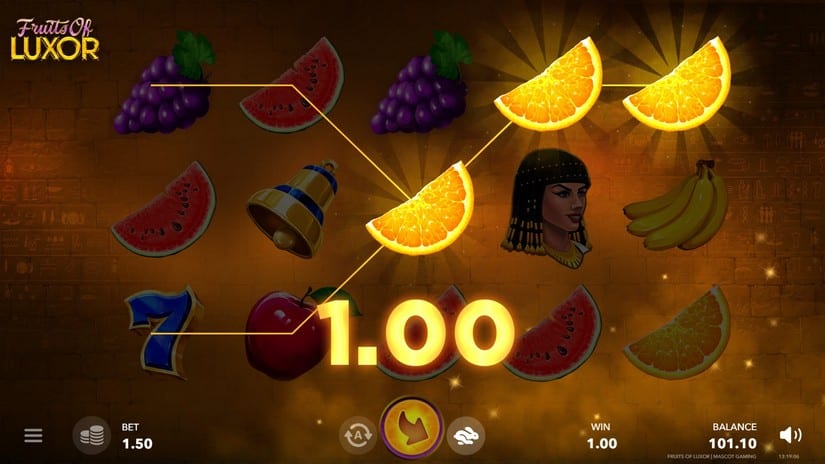 Fruits of Luxor slot screen 3