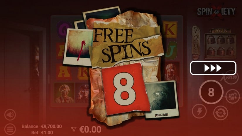 Spinxiety slot screen 3
