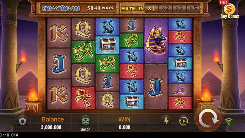 Pharaoh Treasure slot screen 1