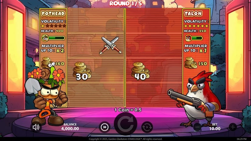 Garden Gladiators slot screen 6