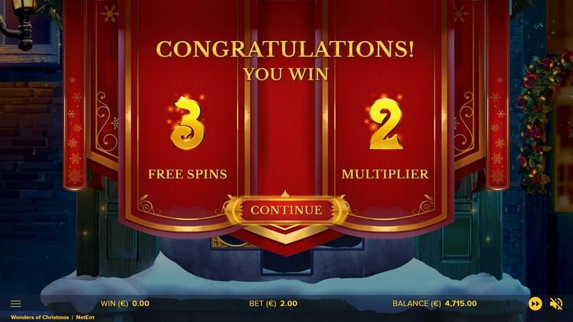 Wonders of Christmas slot screen 5